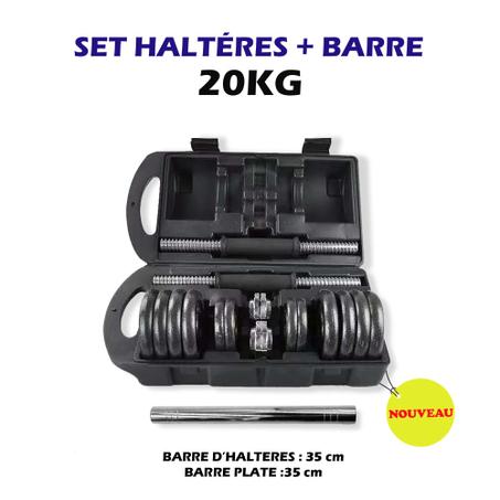 ليزالطير من الحديد الصلب من فئة 20 كغ + بار