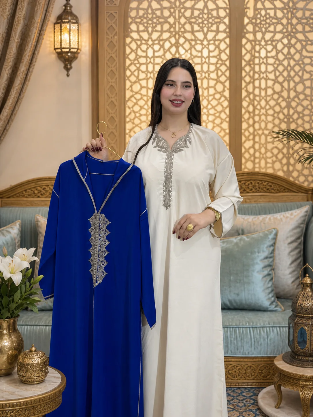 *🛍️لإطلالة أنيقة وملفتة بكل تفاصيلها 💎*  جلابا 2 بيس طاي انيقة💰 لثمن: 350 درهم فقط 🚚 التوصيل مجاني لجميع مدن المغرب 🇲🇦 (copy) (copy) (copy) (copy) (copy)
