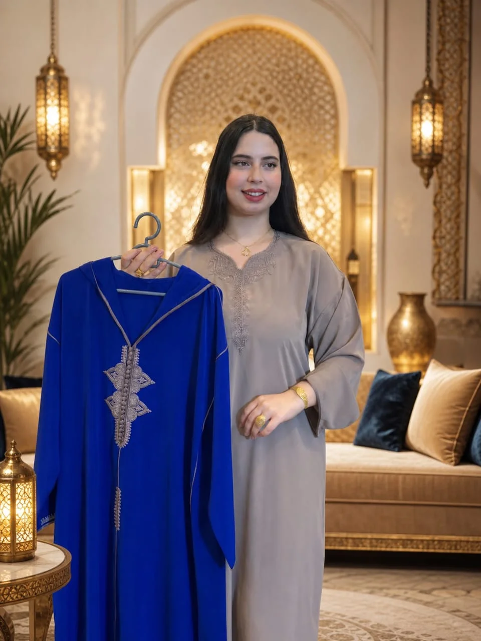 *🛍️لإطلالة أنيقة وملفتة بكل تفاصيلها 💎*  جلابا 2 بيس طاي انيقة💰 لثمن: 350 درهم فقط 🚚 التوصيل مجاني لجميع مدن المغرب 🇲🇦