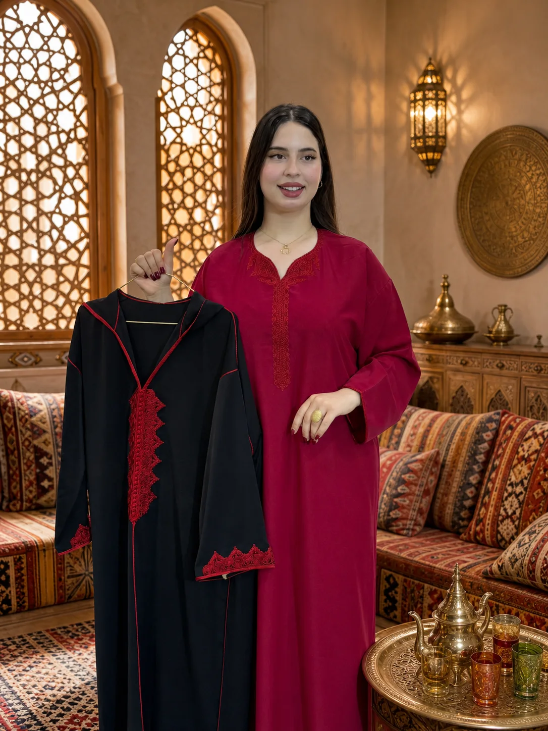 *🛍️لإطلالة أنيقة وملفتة بكل تفاصيلها 💎*  جلابا 2 بيس طاي انيقة💰 لثمن: 350 درهم فقط 🚚 التوصيل مجاني لجميع مدن المغرب 🇲🇦 (copy) (copy) (copy) (copy)