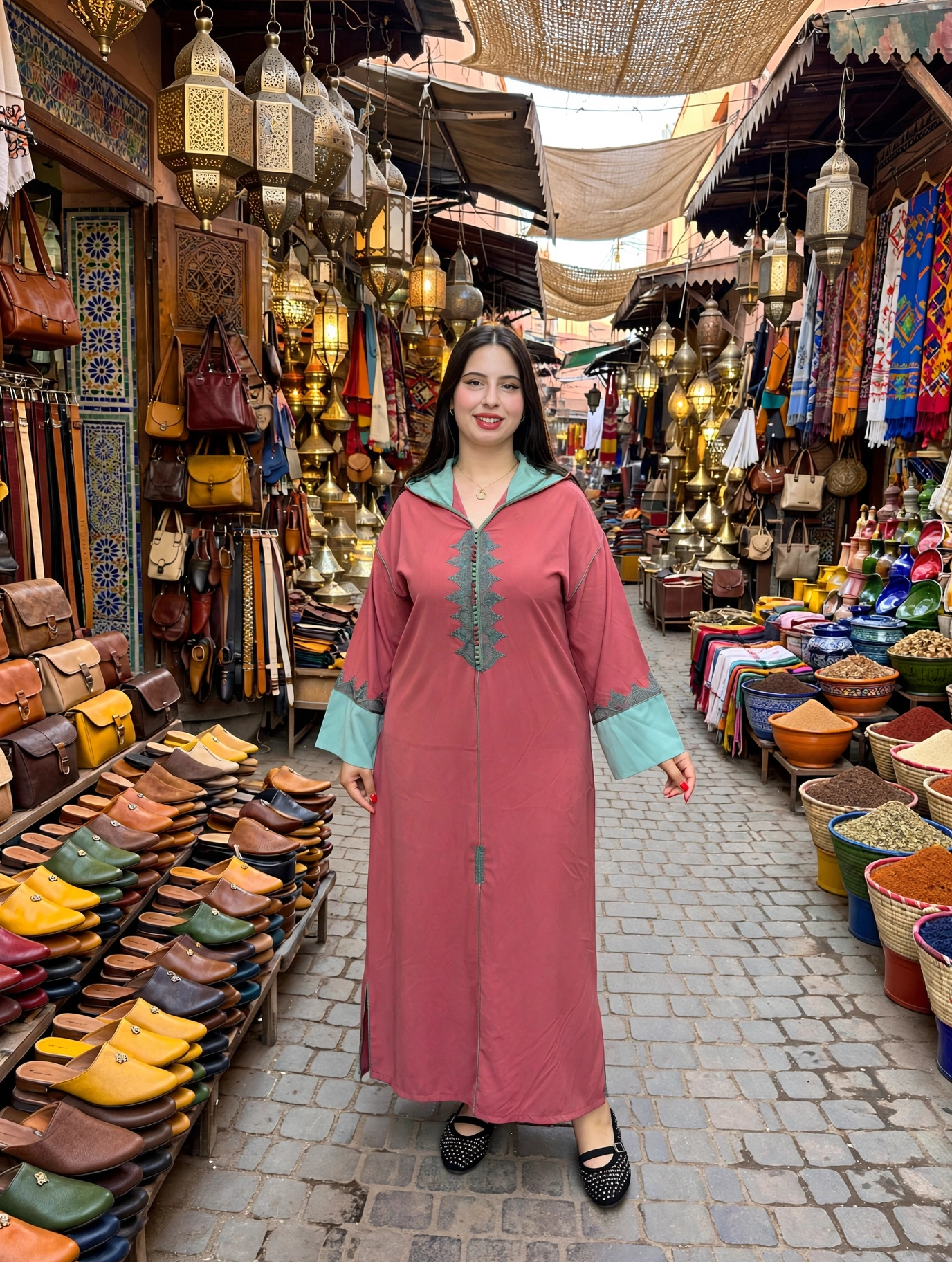 *🛍️لإطلالة أنيقة وملفتة بكل تفاصيلها 💎*  جلابا  انيقة💰 لثمن: 250 درهم فقط 🚚 التوصيل مجاني لجميع مدن المغرب 🇲🇦 (copy) (copy)