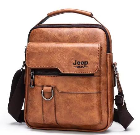 حقيبة يد رجالية جلد فاخرة يمكن حملها على الكتف