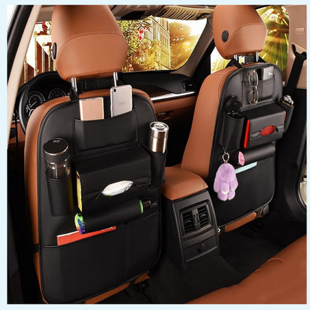 حقيبة تخزين للمقعد الخلفي للسيارة، صندوق تخزين متعدد الوظائف، جيب تخزين، نمط أوتوماتيكي، جديد، 2024