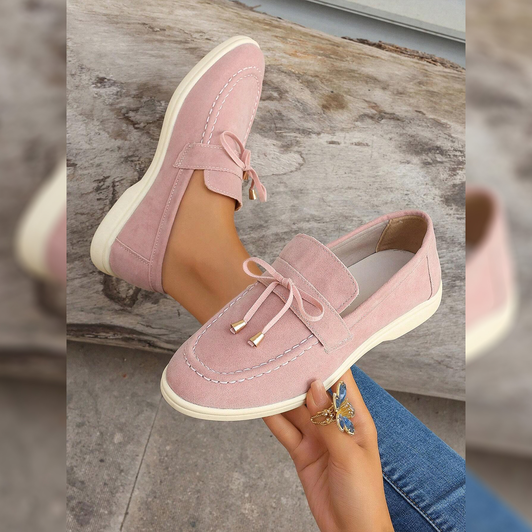 Florence – Mocassins en Daim Véritable, Élégance au Quotidien