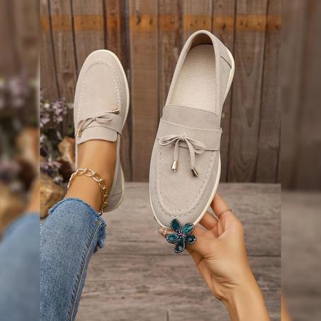 Florence – Mocassins en Daim Véritable, Élégance au Quotidien