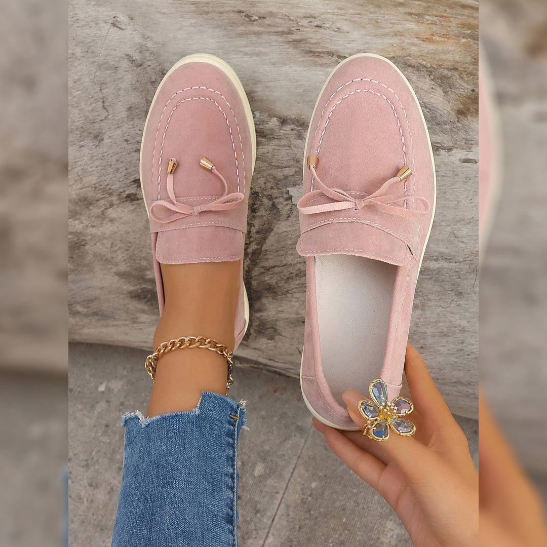 Florence – Mocassins en Daim Véritable, Élégance au Quotidien