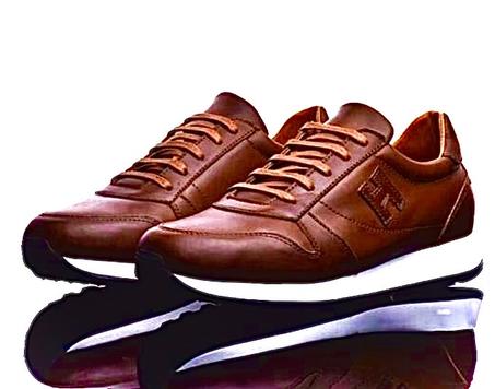 MODA H1-Sneaker Cuir Tabac