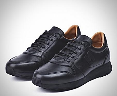 MODA H1-Sneaker Cuir Noir