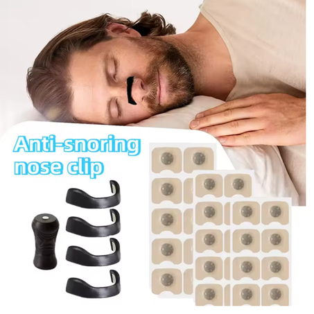💤 تنفّس بسهولة، نم بهدوء! 🌙 🧲 شرائط أنف مغناطيسية لتوسيع مجرى الهواء وتقليل الشخير طبيعيًا دون أدوية ✔️
