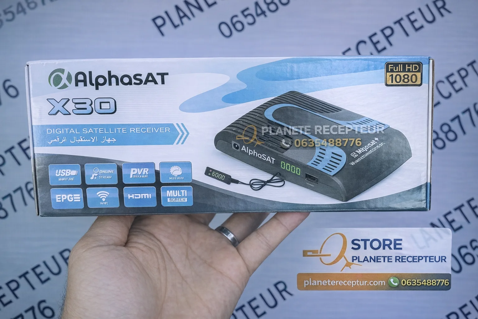 Recepteur Decodeur numerique  ALPHASAT X30 FUNCAM 2025 NEW