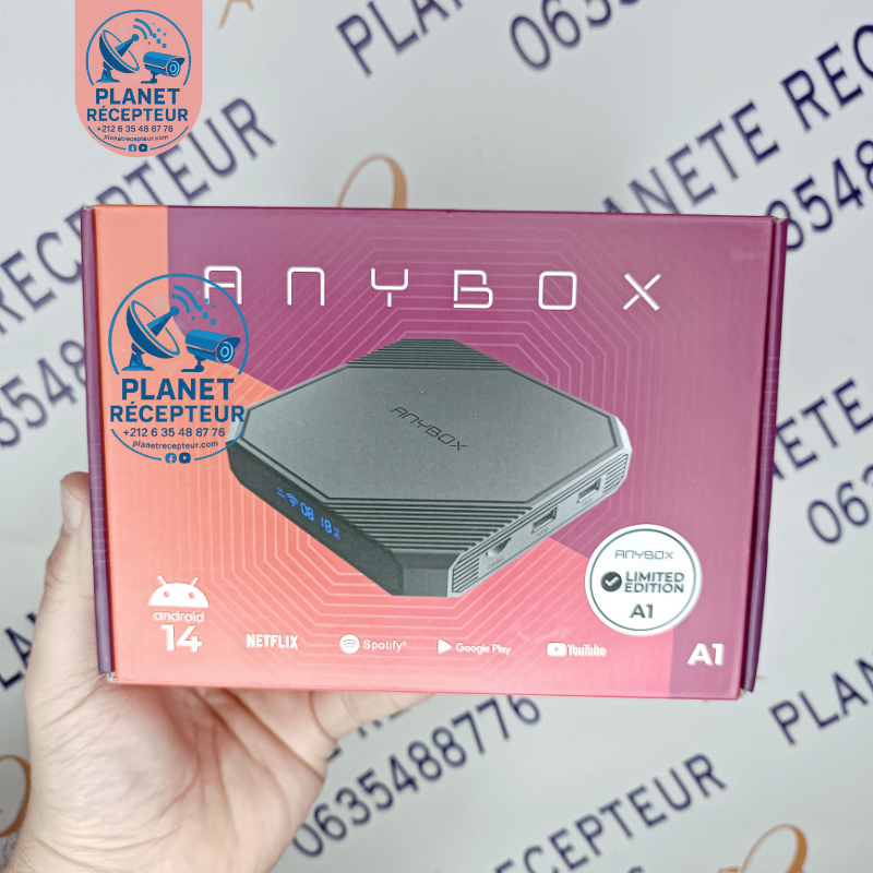 TV BOX ANDROID Anybox A1 Amlogic 4GB/32GB – Box TV 4K UHD avec Dual WiFi et AV1