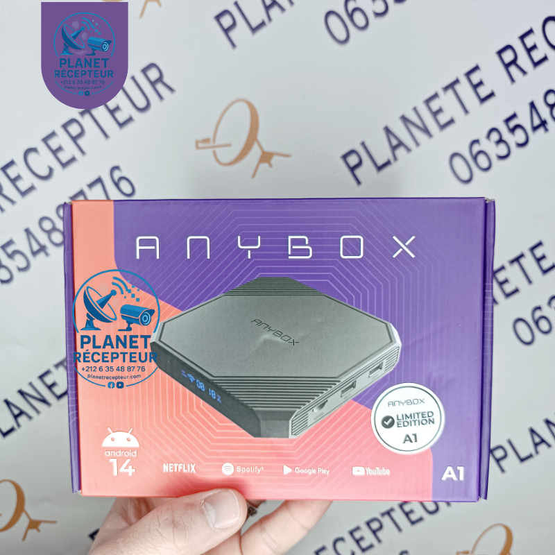 TV BOX ANDROID Anybox A1 Amlogic 2GB/16GB – Box TV 4K UHD avec Dual WiFi et AV1