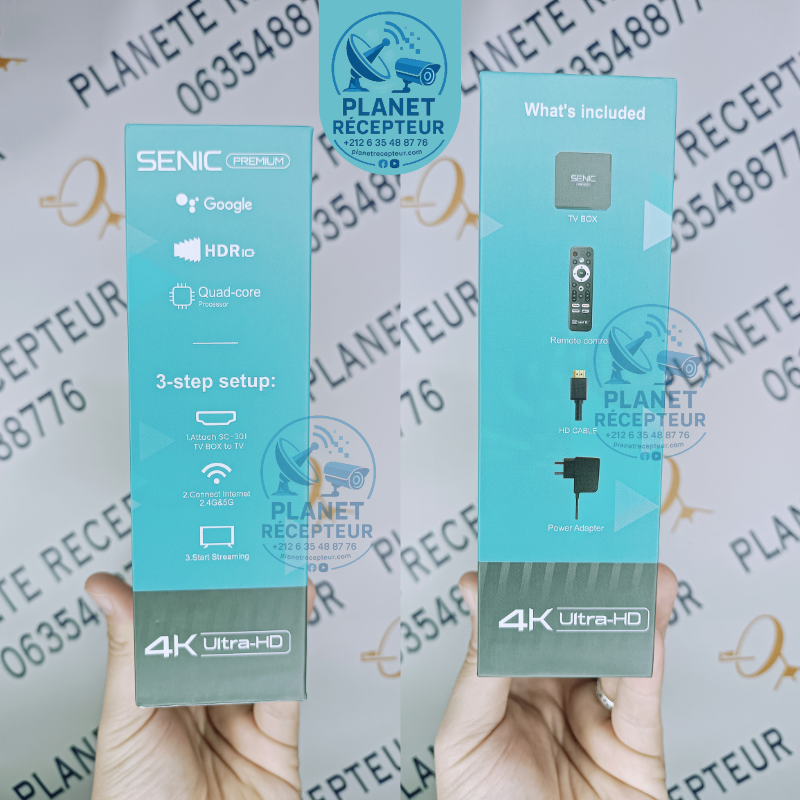 Tv Box ANDROID Senic SC-301 2025 ⭐12 MOIS PREMEUM⭐