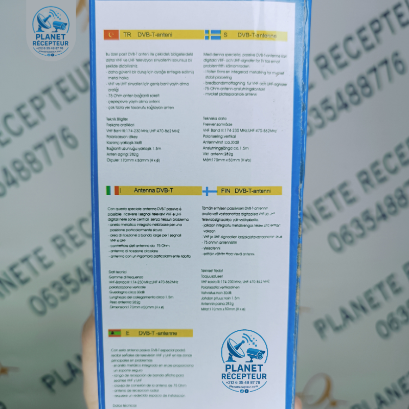 TNT  antenne Interieur Antenne télé sur tout téléviseur- décodeur TNT