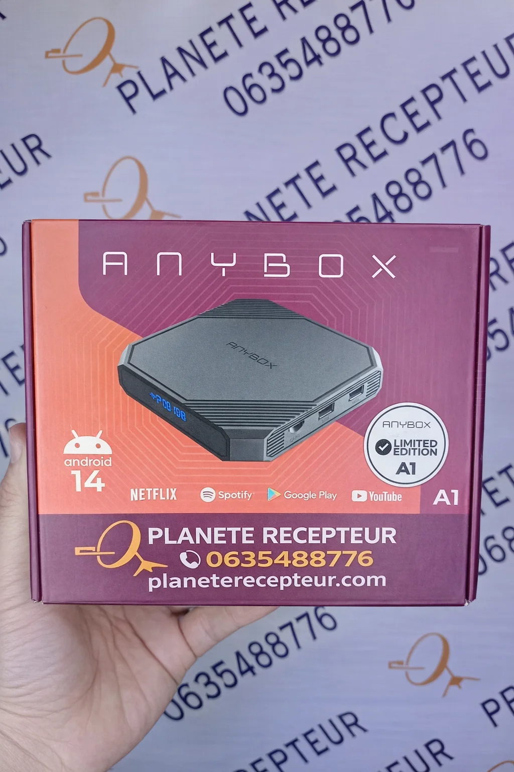 TV BOX ANDROID Anybox A1 Amlogic 4GB/32GB – Box TV 4K UHD avec Dual WiFi et AV1