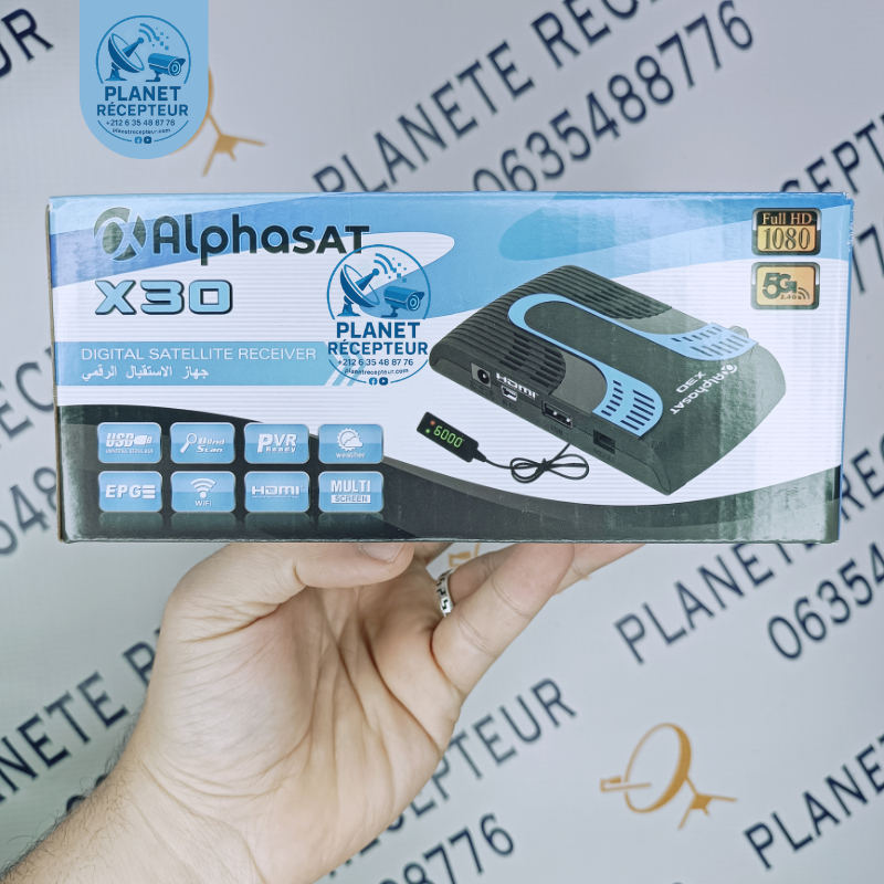 Recepteur Decodeur numerique  ALPHASAT X30 FUNCAM 2025 NEW