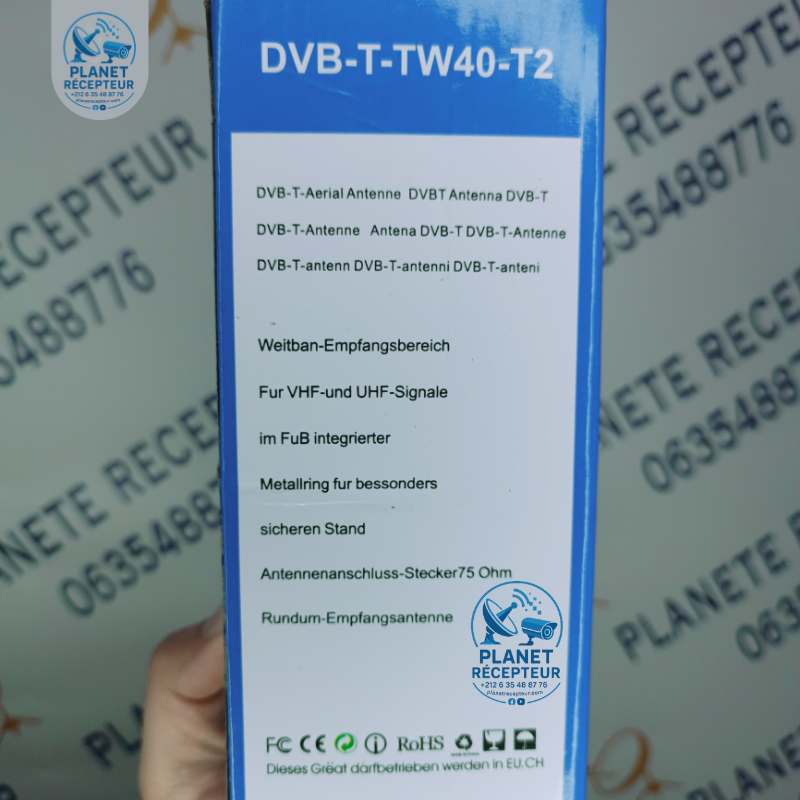 TNT  antenne Interieur Antenne télé sur tout téléviseur- décodeur TNT