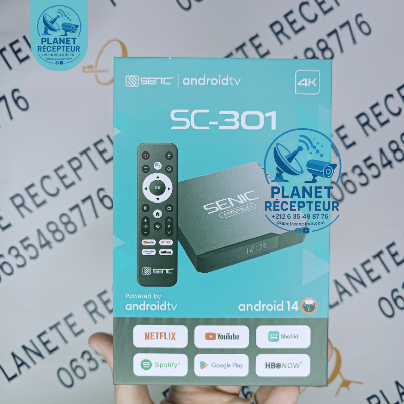 Tv Box ANDROID Senic SC-301 2025 ⭐12 MOIS PREMEUM⭐