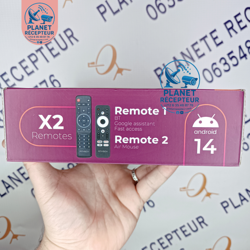 TV BOX ANDROID Anybox A1 Amlogic 4GB/32GB – Box TV 4K UHD avec Dual WiFi et AV1