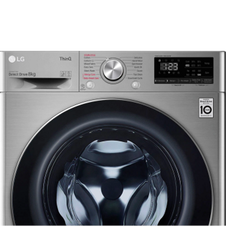 Machine a laver LG 8KG 1200 TR WIFI INOX F2V5PYP2T