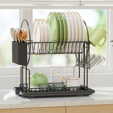 منظم و مجفف الاواني العصري المقاوم للصدأ