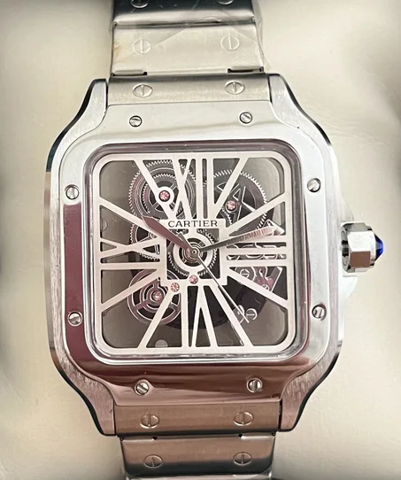 CARTIER Santos Skeleton +packaging simple
