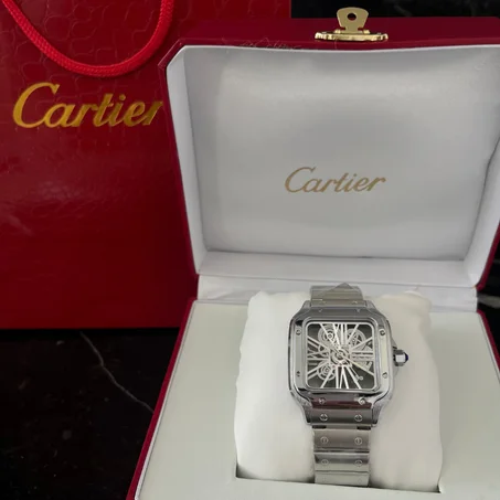 Cartier Santos Skeleton + packaging COFFRET