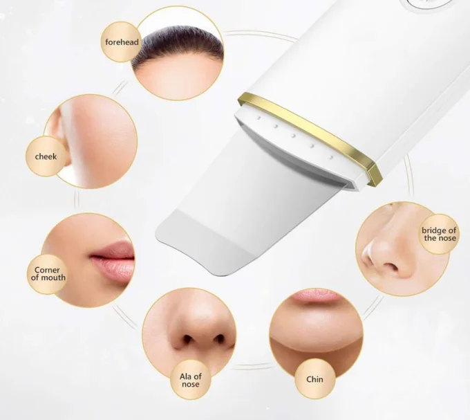 أداة GUGUG لإزالة الرؤوس السوداء من البشرة، مقشر للوجه مع غطاءين من السيليكون، أدوات تنظيف المسام للتنظيف العميق