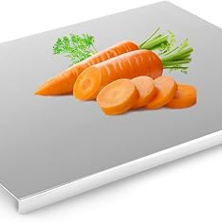 لوح تقطيع مزدوج من الفولاذ المقاوم للصدأ بحجم كبير