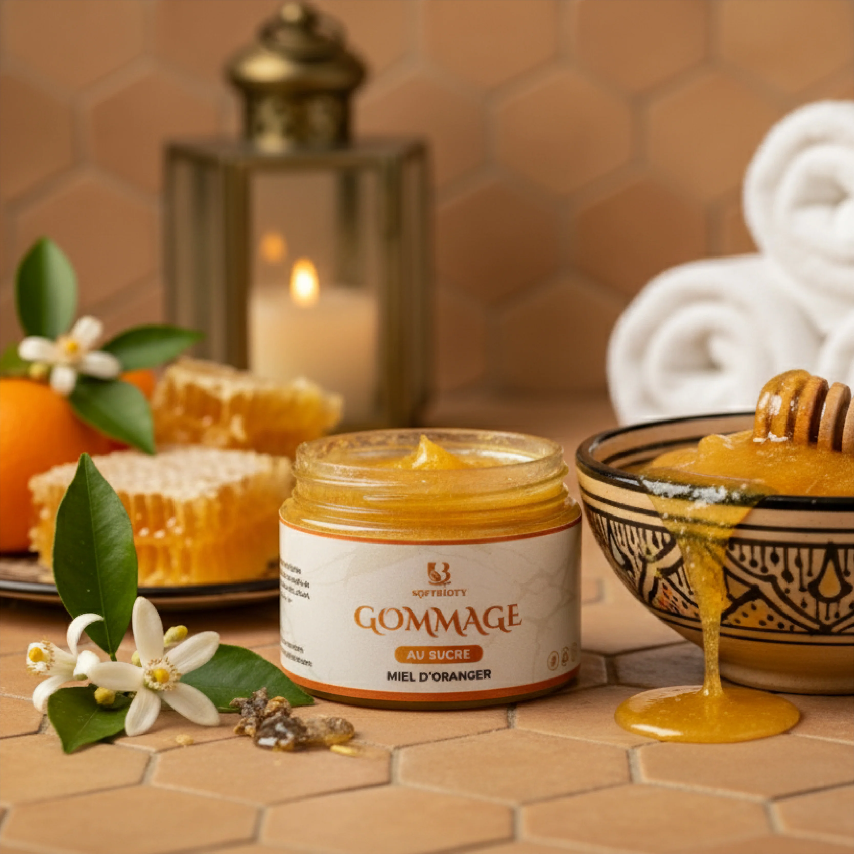GOMMAGE AU SUCRE MIEL D'ORANGER