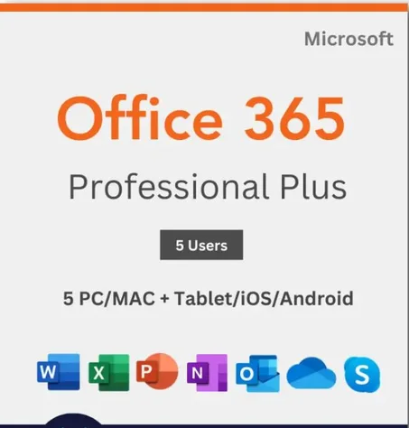 Office 365 Pro Plus for 5 Devices + 100 GB for 2 years