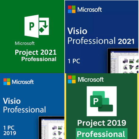MS Visio/Project Pro 2021/2019