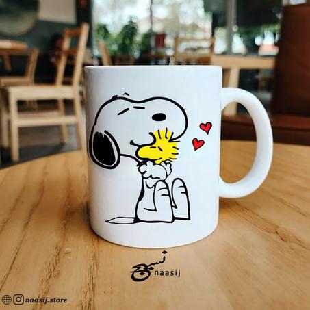 Snoopy's love/ Mug white - Ceramic Coffee or Tea