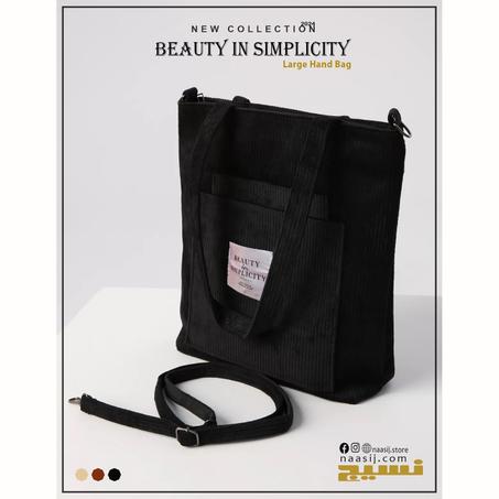BEAUTY IN SIMPLICITY BAG - BLACK