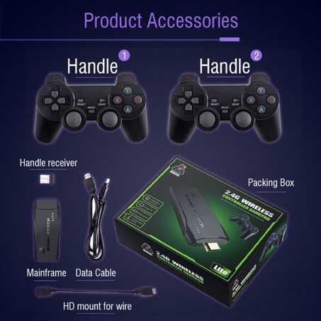 Console de Jeu TV Sans Fil - GAME Stick Lite 4K - 2.4G