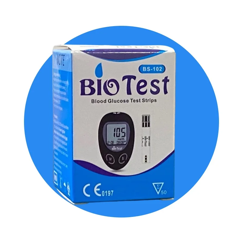 جهاز سكر بايوتست + 50 شريط و 100 شكاكه