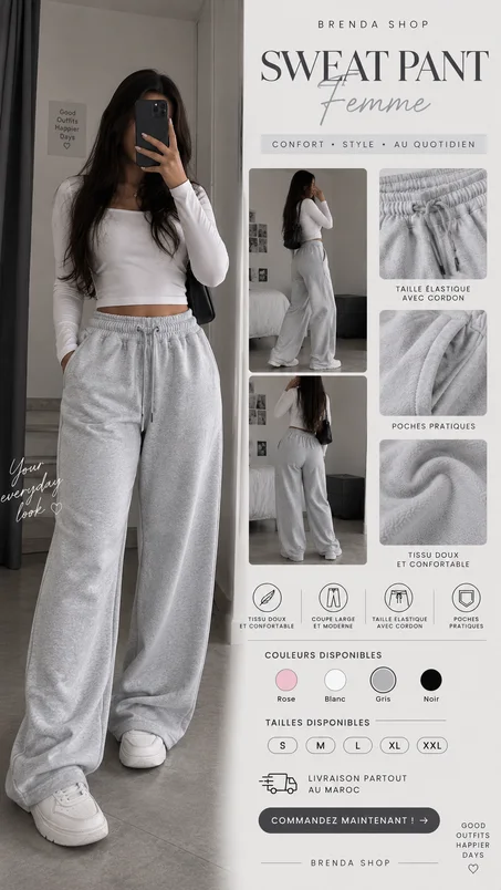 Sweat Pant Femme Large
