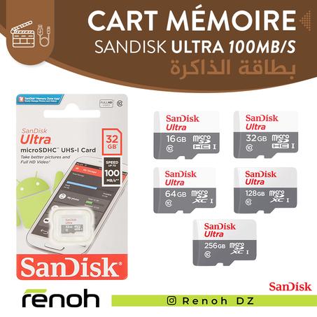 Carte mémoire sandisk micro sd 16GB 32GB 64GB 128GB 256GB 100MB/s