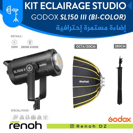 Kit Eclairage Studio GODOX SL150 III Bi (Bi-Color) (Nicefoto 120cm) 'NEW'