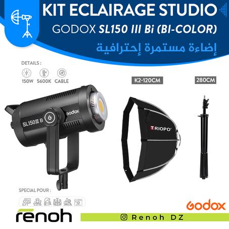 Kit Eclairage Studio GODOX SL150 III Bi (Bi-Color) (K2-120cm) 'NEW'