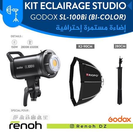 Kit Eclairage Studio GODOX SL100Bi (K2-90cm) 'NEW'