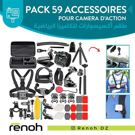 Pack d’accessoire pour les caméras d’action GOPRO, DJI ACTION…