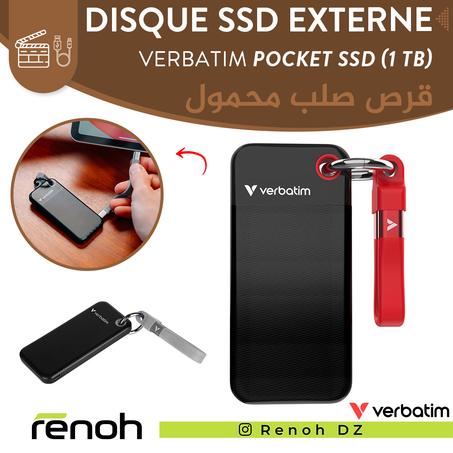 Disque SSD Externe VERBATIM POCKET SSD (1 TB) 'NEW'