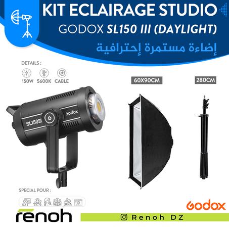 Kit Eclairage Studio GODOX SL150 III (DAYLIGHT) (60x90cm) 'NEW'
