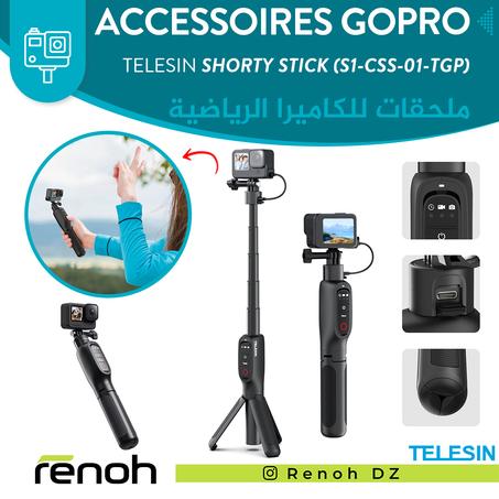 Accéssoires Gopro TELESIN SHORTY RECHARGEABLE SELFIE STICK (S1-CSS-01-TGP) 'NEW'