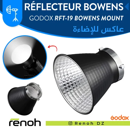 Réflecteur Bowens GODOX RFT-19 BOWENS MOUNT (18cm)