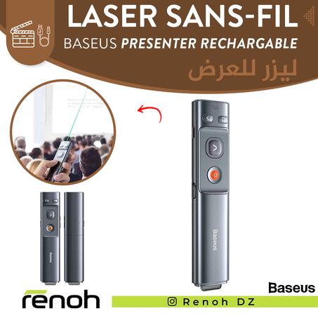 Laser Sans-Fil BASEUS PRESENTER RECHARGABLE WIRELESS LASER SYSTEM GREEN LASER