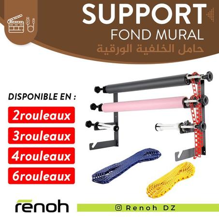 Support fond mural pour les rouleaux en papier