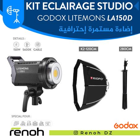 Kit Eclairage Studio GODOX LITEMONS LA150D (K2-120cm) 'NEW'