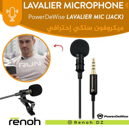 Lavalier Microphone POWER DE WISE LAVALIER MICROPHONE 3.5mm JACK